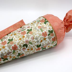 Cornet d'école en tissu personnalisé - Colette