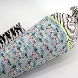 Cartable personnalisé en tissu | Frénésie des requins 2.0 | avec nom | Filles Garçons