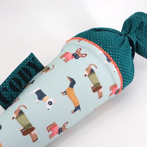 Personalisierte Schultüte aus Stoff - Hundeparade
