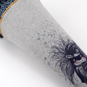 Cartable personnalisé en tissu | Cône de sucre | Super-héros | avec nom | Filles Garçons