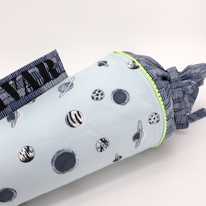 Cartable personnalisé en tissu | Planétarium | avec nom | Filles Garçons