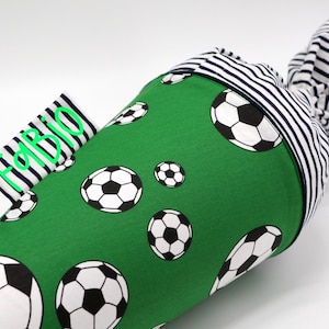 Cône scolaire en tissu personnalisé | cornet de sucre | Football | avec nom |