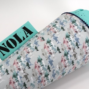 Cartable personnalisé en tissu | Frénésie des requins | avec nom | Filles Garçons