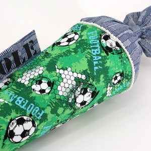 Cartable personnalisé en tissu | Cône de sucre | avec nom | Football