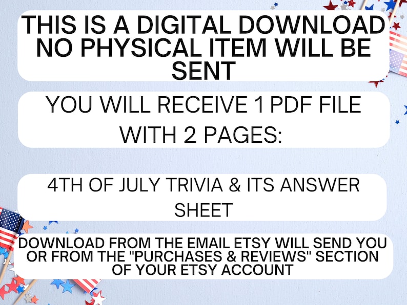 Printable USA Trivia Game | Independence Day Trivia Printable | 4th of ...