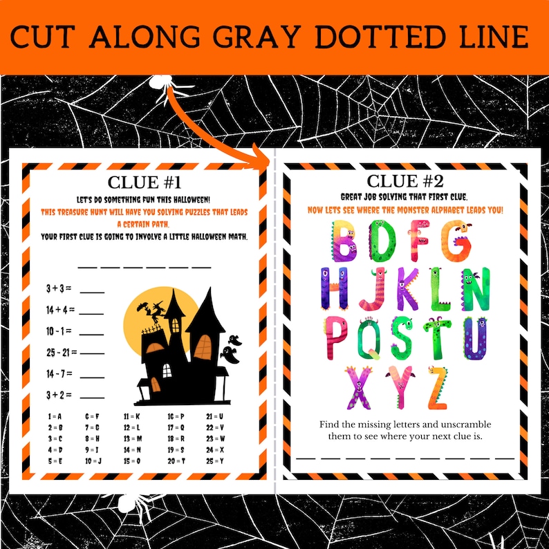 Indoor Halloween Treasure Hunt for Older Kids | Halloween Scavenger ...