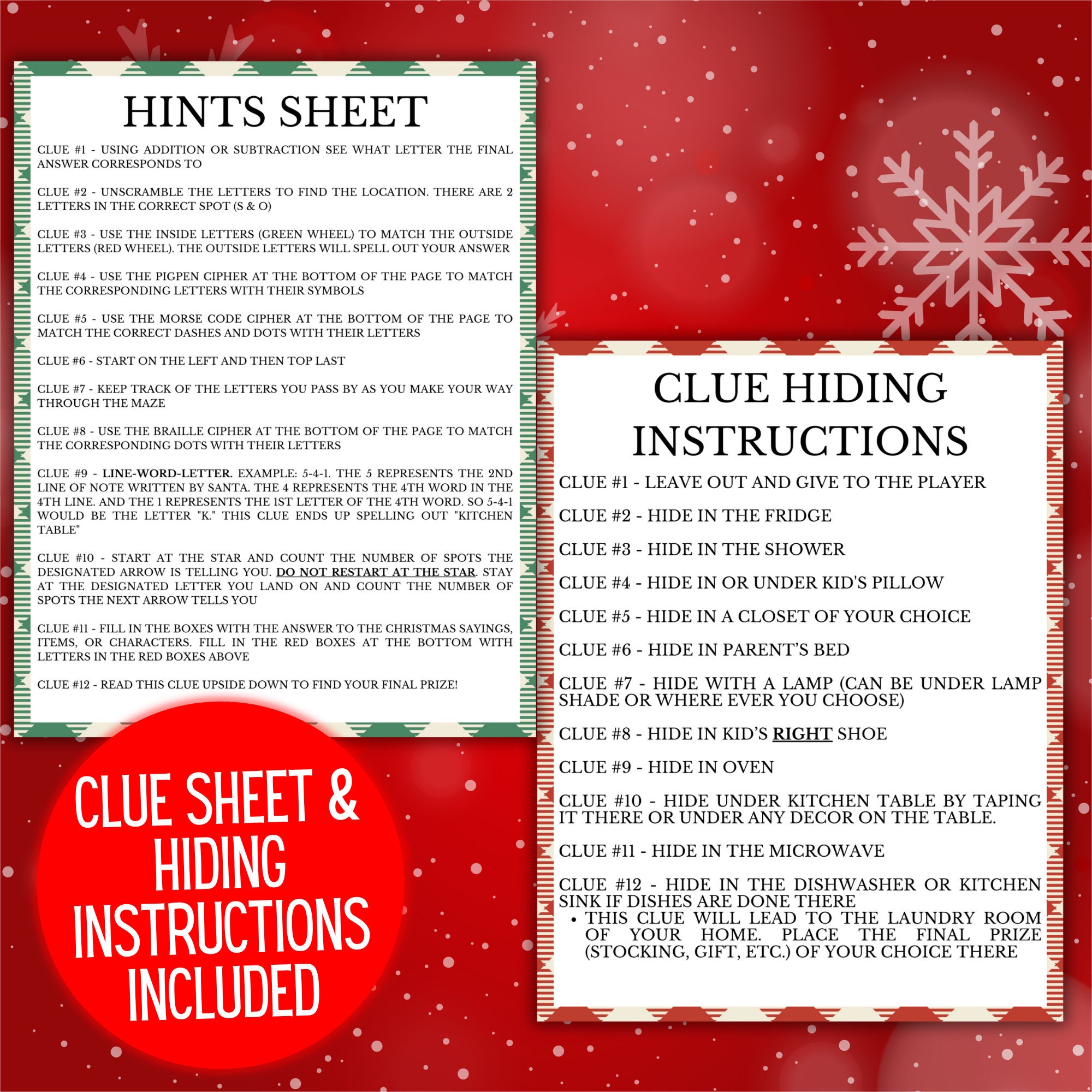 Indoor Christmas Treasure Hunt for Older Kids | Christmas Scavenger ...