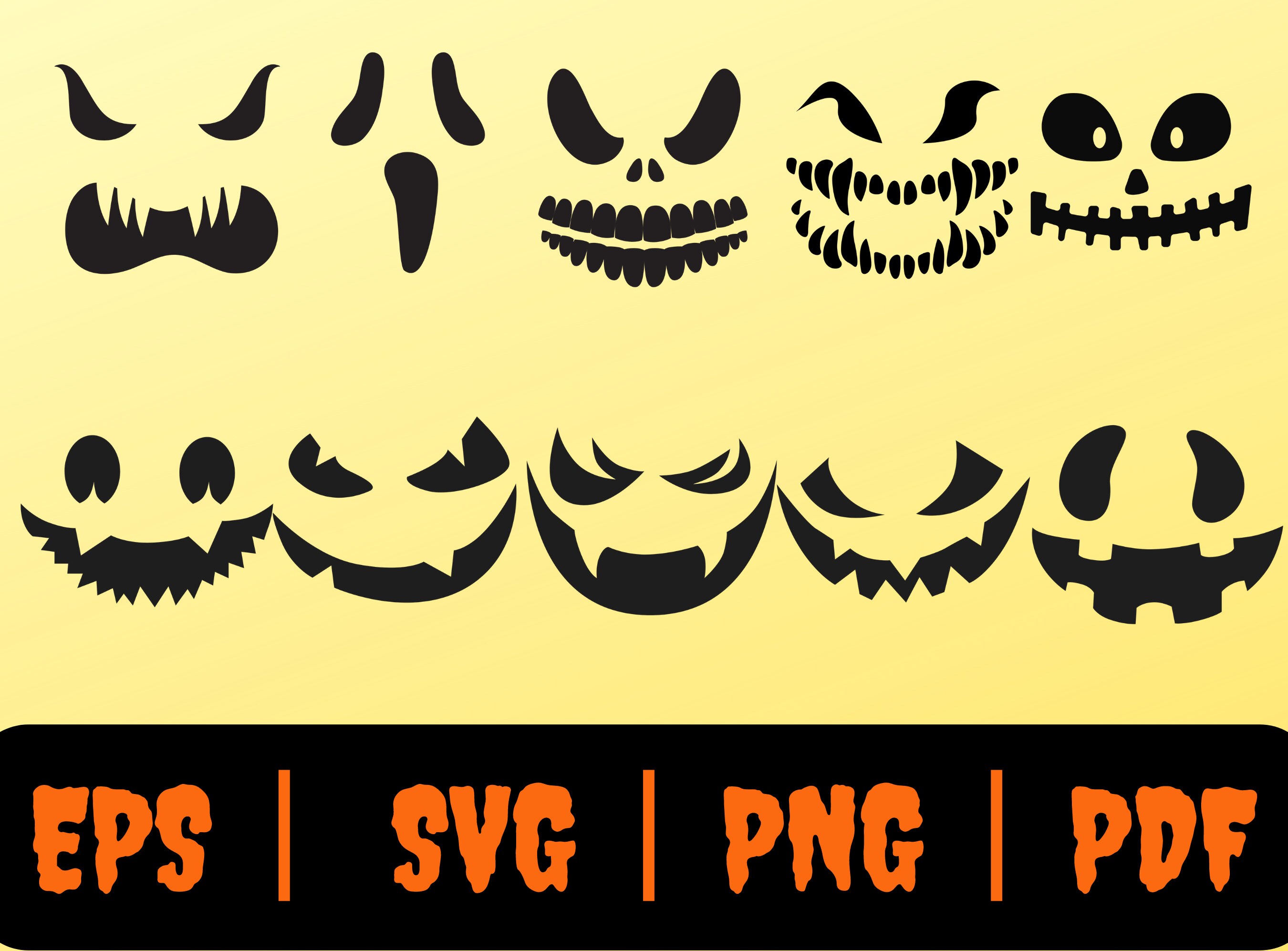 Pumpkin Carving Stencils丨halloween Pumpkin Carving - Etsy