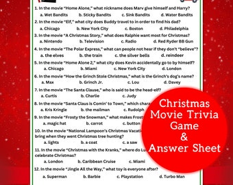 Christmas Movie Trivia | Christmas Movie Trivia Game | Christmas Party Game | Christmas Movie Quiz