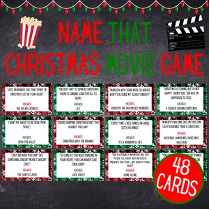 Name the Christmas Movie Game | Christmas Movie Trivia | Printable ...