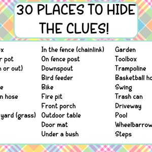 Outdoor Easter Scavenger Hunt丨Easter Scavenger Hunt Clues丨Easter Scavenger Hunt Riddles丨Eater Egg Treasure Hunt Clues image 4