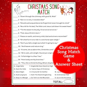 Christmas Song Trivia Game | Christmas Music Trivia | Christmas Carol Trivia | Christmas Trivia | Christmas Party Game