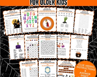 Indoor Halloween Treasure Hunt For Older Kids | Halloween Scavenger Hunt | Halloween Activity for Kids and Teens | Games and Puzzles
