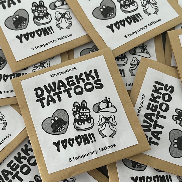 Stray Kids Dwaekki Temporary Tattoos