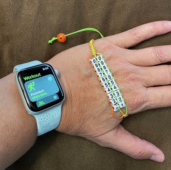 Pickleball Score Keeper Lime Green and Orange 5mm White Etsy