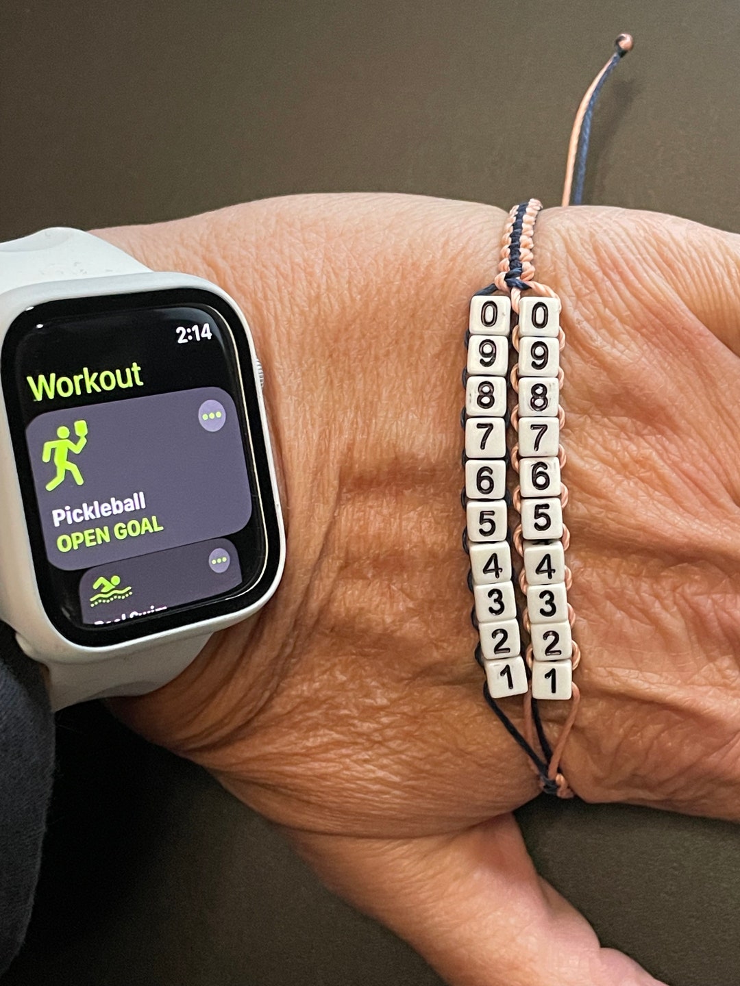 Pickleball Scorekeeper Made for Adult Female Hand 5mm White Etsy