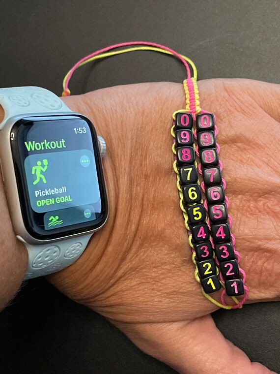 Pickleball Score Keeper Unique Neon Beads in Yellow and Hot Etsy