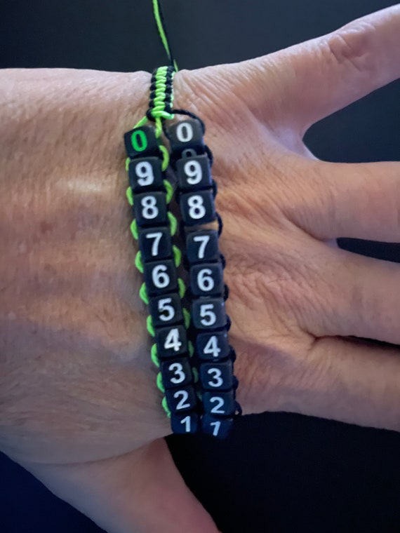 Pickleball Score Keeper Green Neon 0 Bead Black 6mm Etsy