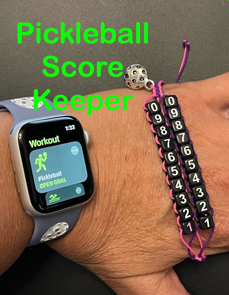 Custom Pickleball Score Keeper Error Tracker With Charm Etsy