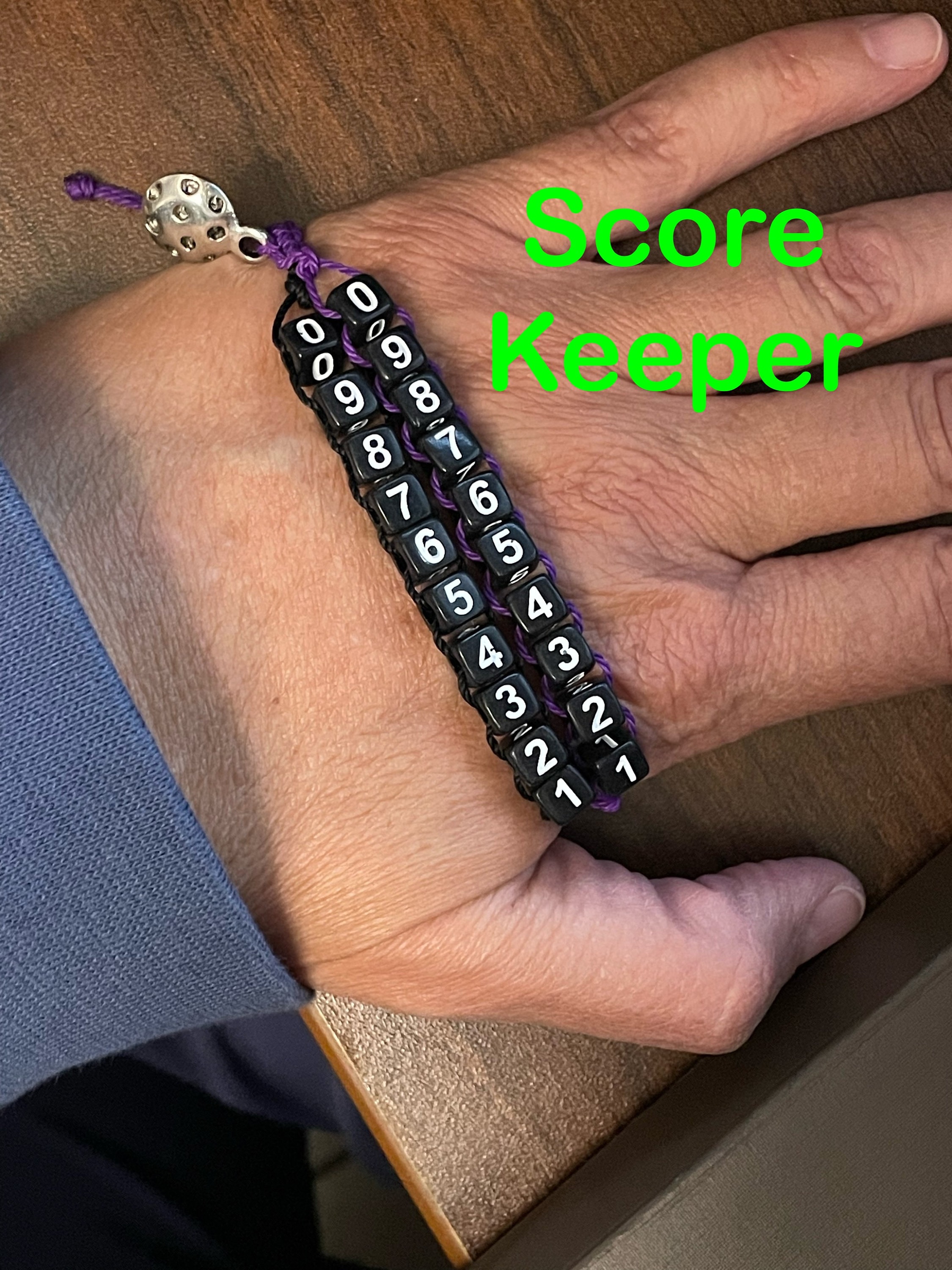 Custom Pickleball Score Keeper Black 6mm Beads Custom Etsy