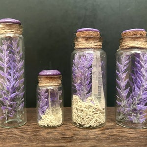 Lavender and Crystal Witchy Potions Bottles Magical - Decorative Magical  Potion Bottles - Mystical Mystic Decor