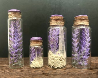 Lavendel en Kristal Witchy Potions Flessen Magisch - Decoratieve Magische Potion Flessen - Mystiek Mystic Decor