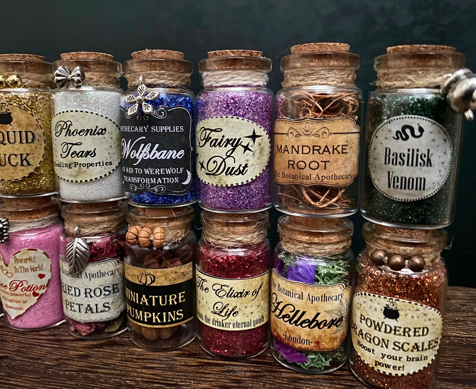 Magical Apothecary Miniature Potions Replicas decorative Etsy