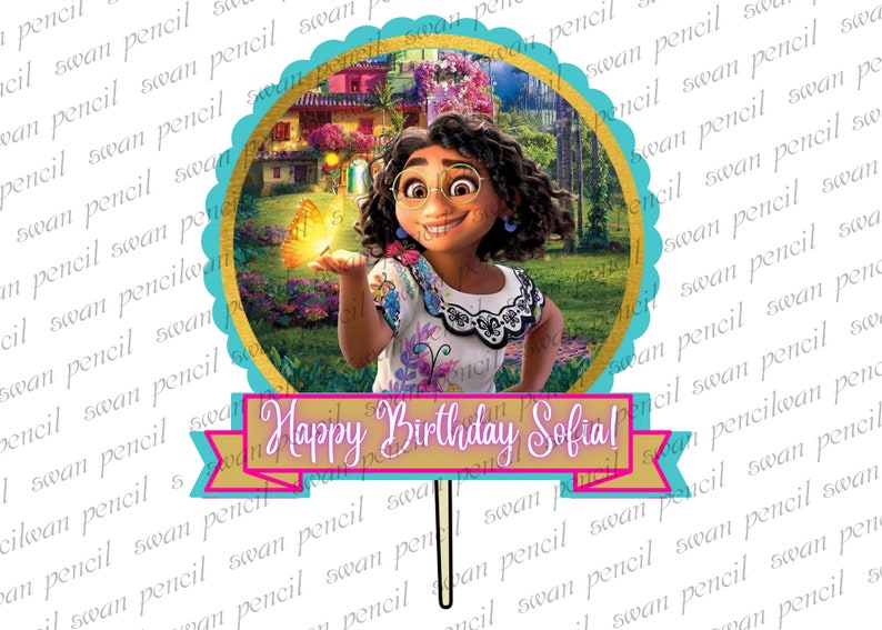 Encanto Printable Cake and Cupcake Toppers Isabela Mirabel Pepa Dolores