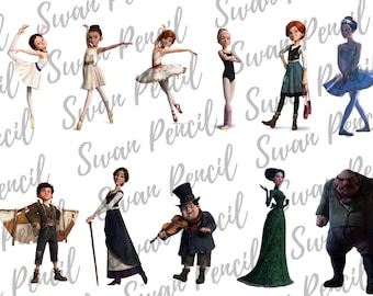 The Big Leap Ballerina Merida 11 Png Elements Etsy Australia