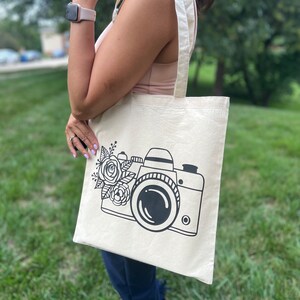 Camera Bag Canvas Tote Bags - MOM gift bag