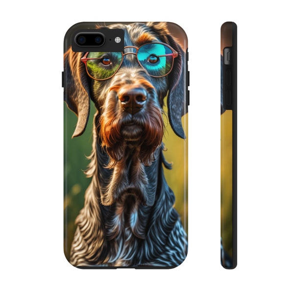 German Wirehaired Pointer Phone Case, German Wirehaired Mom, Tough Phone Cases