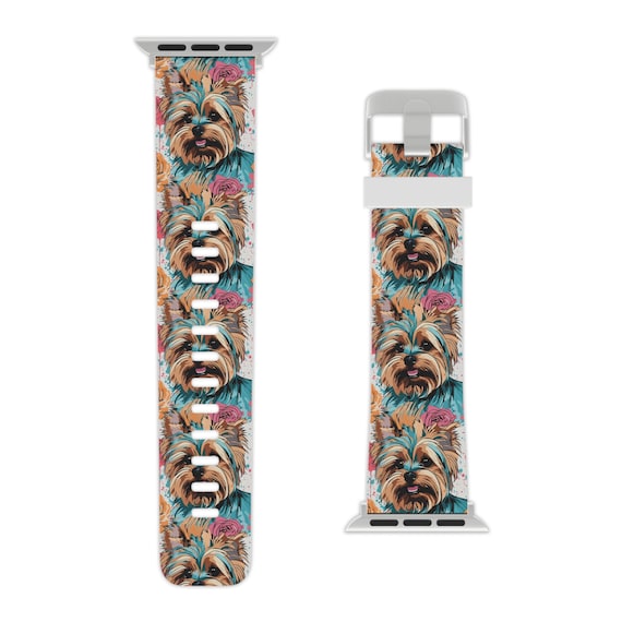 Yorkie Iwatch Band Yorkshire Terrier Apple Watch Band 38 40 42 44 Mm Yorkie Gift Yorkie Band Yorkie Mom Yorkshire Terrier Watch Band Etsy UK