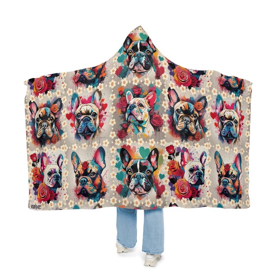 Frenchie blanket hoodie hotsell