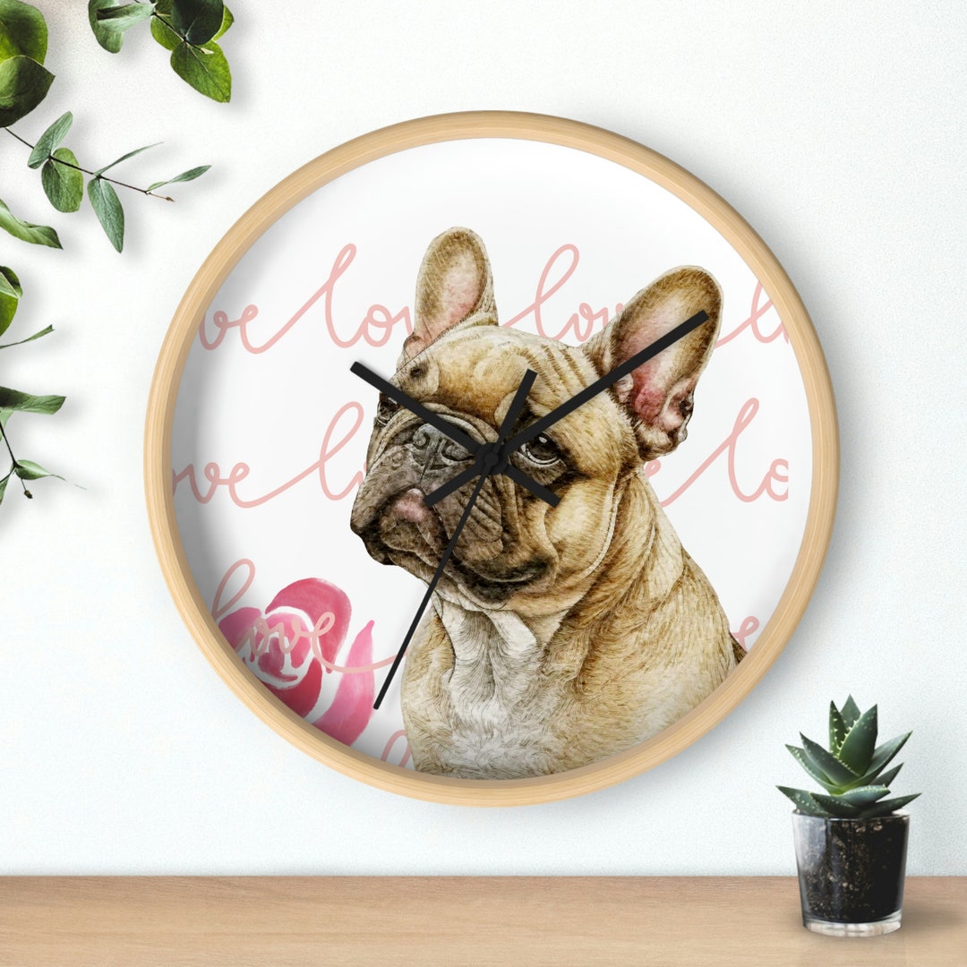 French Bulldog Wall Clock Etsy
