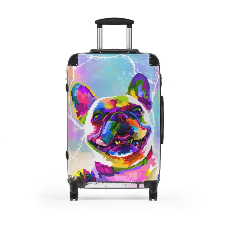 French Bulldog suitcase, Frenchie suit case, Frenchie Mom, French Bulldog Mom image 9