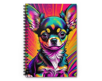 Chihuahua, Puppy, Journal, Diary, College, Notes, School notebook, Spiral Notebook - Ruled Line