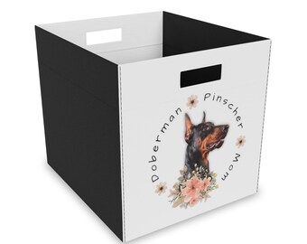 Storage Box | Doberman Pinscher Mom | Felt Storage Box