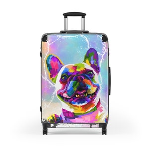 French Bulldog suitcase, Frenchie suit case, Frenchie Mom, French Bulldog Mom image 1