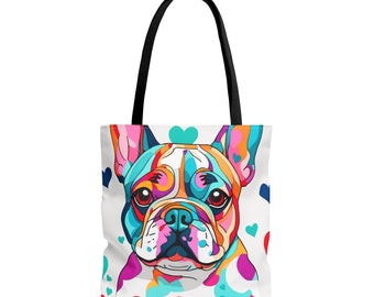 French Bulldog Tote Bag, Frenchie Gift, Frenchie Shoulder Bag, Frenchie Shopping Bag, Frenchie Mom, Frenchie, French Bulldog, Beach Bag