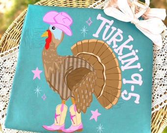 Turkin 9 to 5 DTF Transfer, Turkey Dtf Transfer, Thanksgiving DTF Transfer, Fall Dtf Transfer