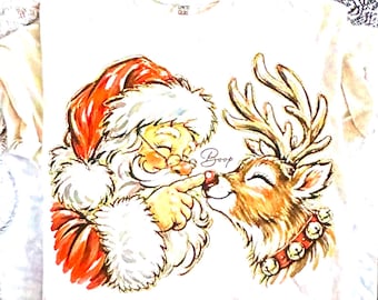 Santa Boop DTF Transfer, Christmas Dtf Transfer, Santa DTF Transfer, Festive Holiday Dtf Transfer