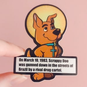 RIP Scrappy Sticker