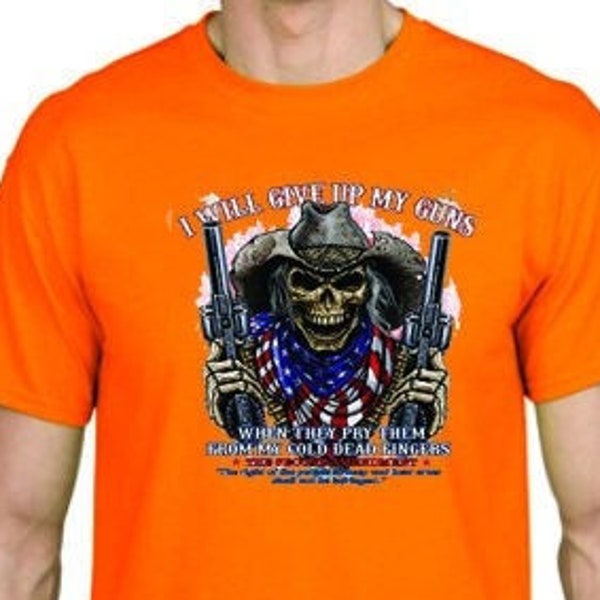 T-Shirt - I'll Give Up My GUNS - God Bless America Adult