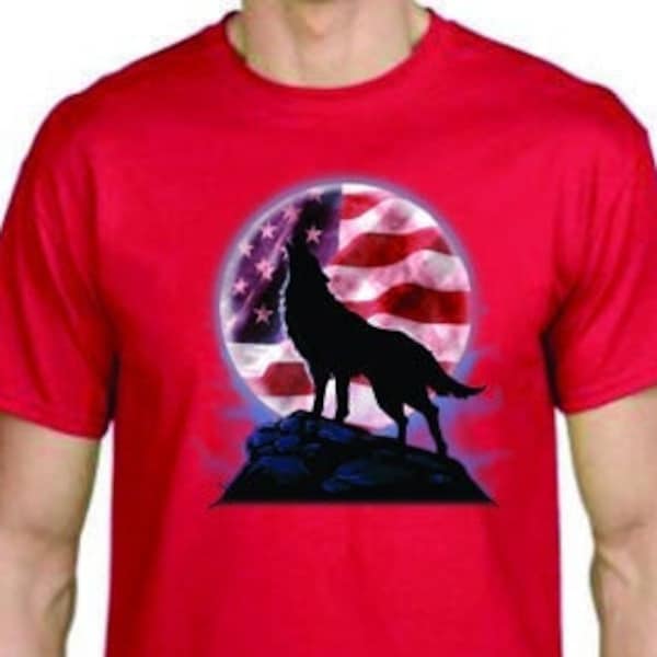 T-Shirt - AMERICAN HOWL wolf - rock Adult