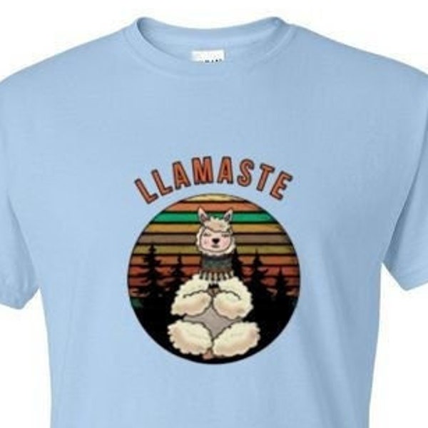 T-Shirt - LLAMESTE YOGA - Relax Meditation Fun Funny Adult