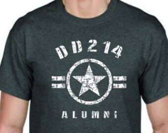 DD-214 Alumni 11B In Black (Stamp Look) T-Shirt - The Salty Veteran