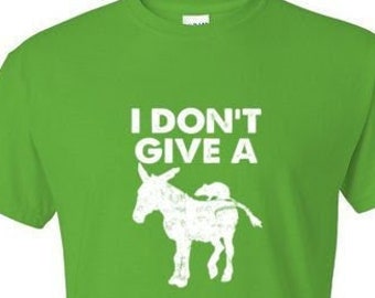 T-Shirt -I DON't Give a RATS ASS - Animal Funny Humor Novelty Adult