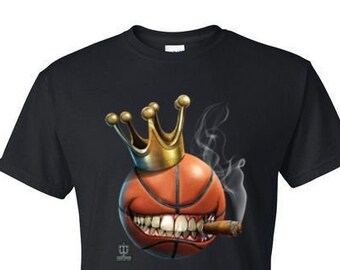 T-Shirt - KING of BASKETBALL Hoops - Sports Adult