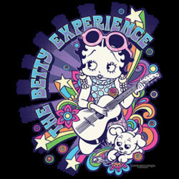 HOODIE - The BETTY EXPERIENCE - Guitar Betty Boop Classic Pop Icon Adult hoodie