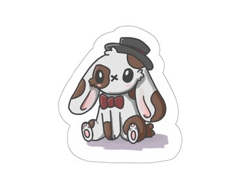 Cute Magic Show Bunny Sticker (Die-Cut)